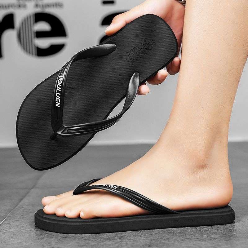 Men's Summer Outdoor Soft Sole Vietnamese Flip-Flops Non-Slip Odor-Resistant Beach Sports Casual Toe-Post Sandals