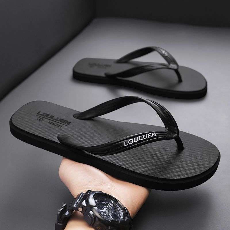 Men's Summer Outdoor Soft Sole Vietnamese Flip-Flops Non-Slip Odor-Resistant Beach Sports Casual Toe-Post Sandals