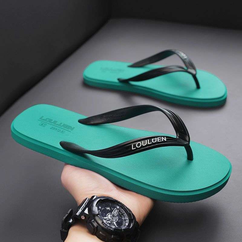 Men's Summer Outdoor Soft Sole Vietnamese Flip-Flops Non-Slip Odor-Resistant Beach Sports Casual Toe-Post Sandals
