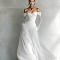 HERTALK 2026 New Arrival Elegant Mesh Strapless Maxi Dress Party Gown